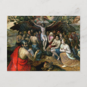 Carte Postale Allegory of the Trinity (oil on panel)