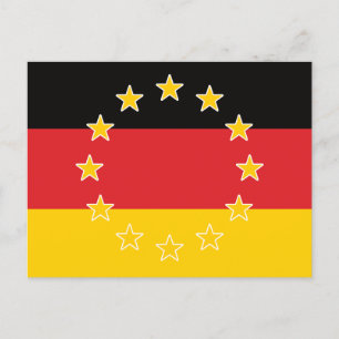 Carte Postale Allemagne Allemagne UE Europe drapeau européen