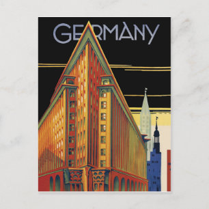 Carte Postale Allemagne. bâtiments de ville allemands. Architect