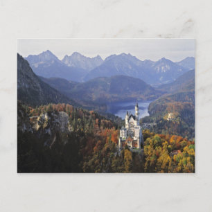 Carte Postale Allemagne, Bavière, Château de Neuschwanstein. Gra