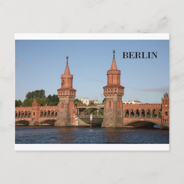 Carte Postale Allemagne Berlin Oberbaumbrucke (St.K.) (Devant)