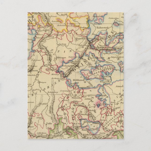 Carte Postale Allemagne centrale (Devant)