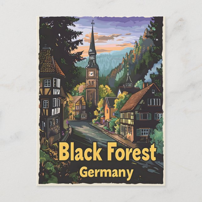 Carte Postale Allemagne de la Forêt Noire (Devant)