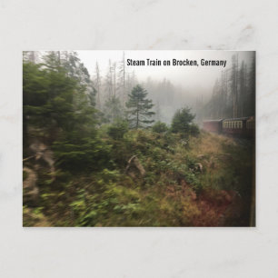 Carte postale Allemagne du train à vapeur
