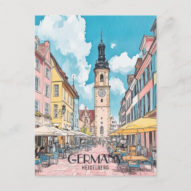 Carte Postale Allemagne Heidelberg Travel (Devant)