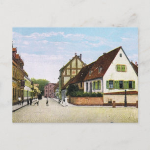 Carte Postale Allemagne vintage, Germersheim Fischerstrasse