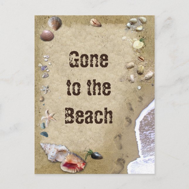 Carte Postale Aller à la plage (Devant)