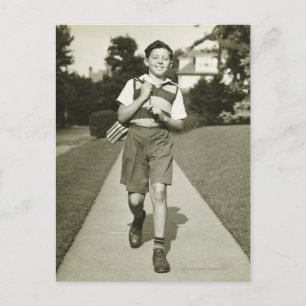 Carte Postale Aller à l'école