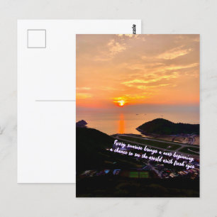 Carte Postale Aller avec le flux Photographie océan Moment captu