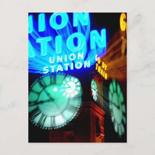 Carte Postale Aller en train (Devant)