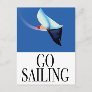 Carte Postale Aller faire de la voile