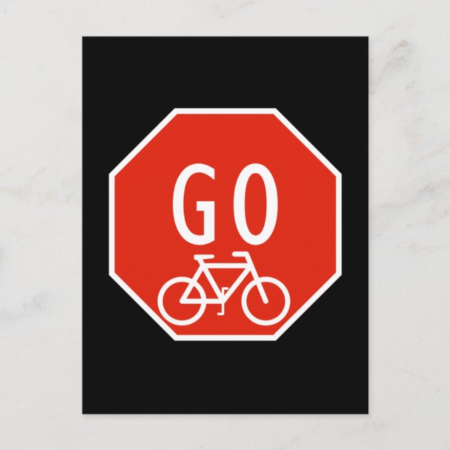 Carte Postale Aller Vélo (Devant)