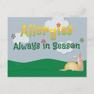 Carte Postale Allergies - Toujours en saison