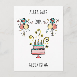 Carte Postale Alles Gute zum Geburtstag