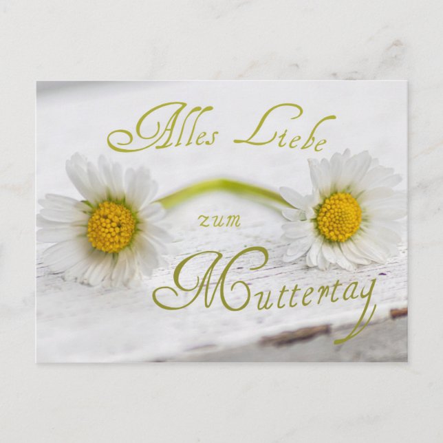 Carte Postale Alles Liebe zum Muttertag ! (Devant)