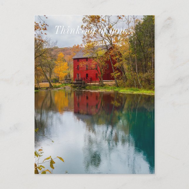 Carte Postale Alley Mill Automne (Devant)