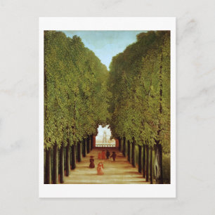 Carte Postale Alleyway dans le parc de Saint-Cloud, 1908 (huile