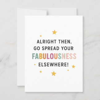 Carte Postale Allez Diffuser Votre Fabulence Ailleurs ! - collèg