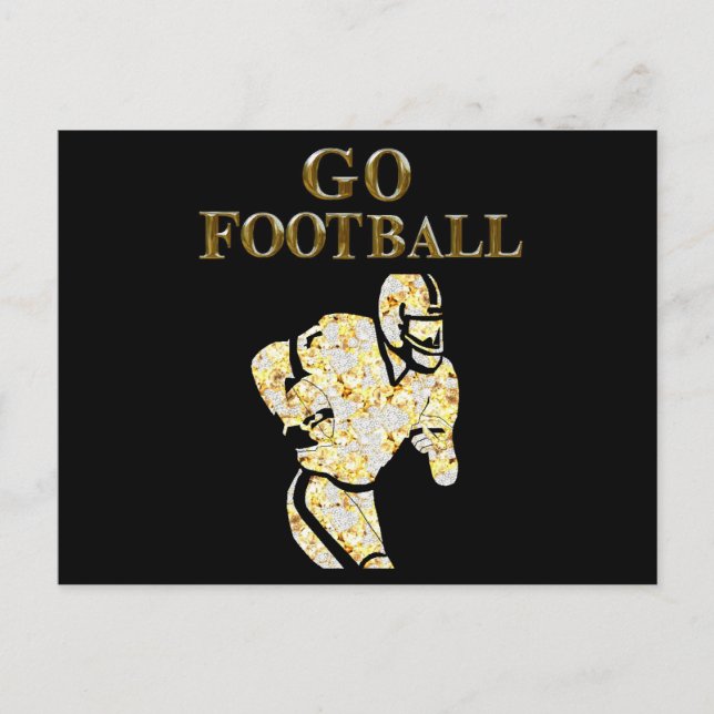 CARTE POSTALE ALLEZ FOOTBALL (Devant)