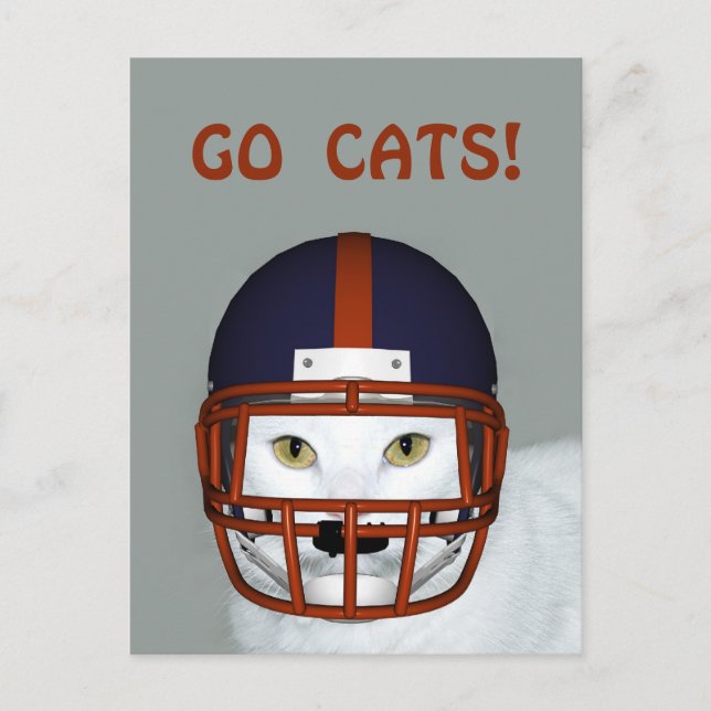 CARTE POSTALE ALLEZ LES CHATS ! (Devant)