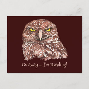 Carte Postale Allez-y, je suis la lecture de Citation amusante p