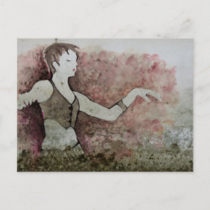 Carte Postale Allie Cat Grunge Danseur du ventre de la tribu