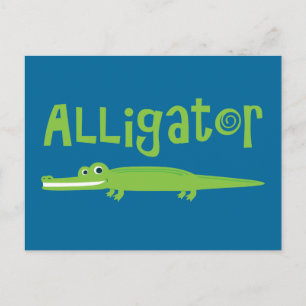 Carte Postale Alligator
