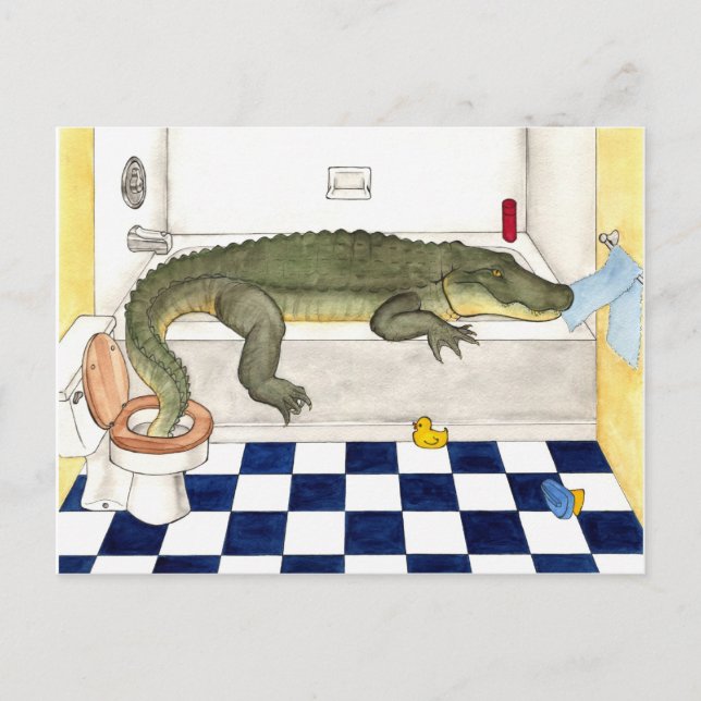 Carte Postale Alligator (Devant)