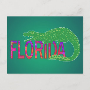 Carte Postale Alligator de Floride