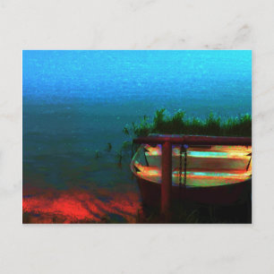 Carte Postale Allons à la pêche