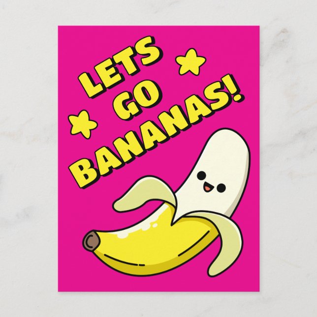 Carte Postale Allons Bananes ! (Devant)