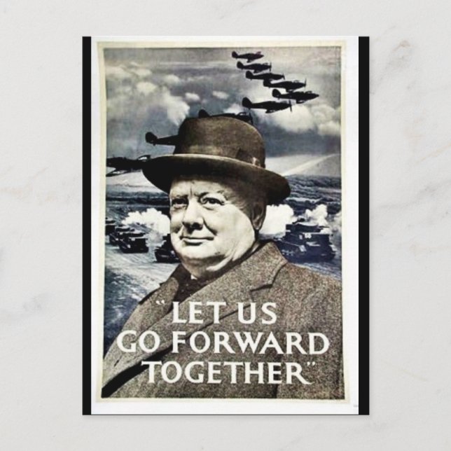 Carte Postale Allons En Guerre (Devant)