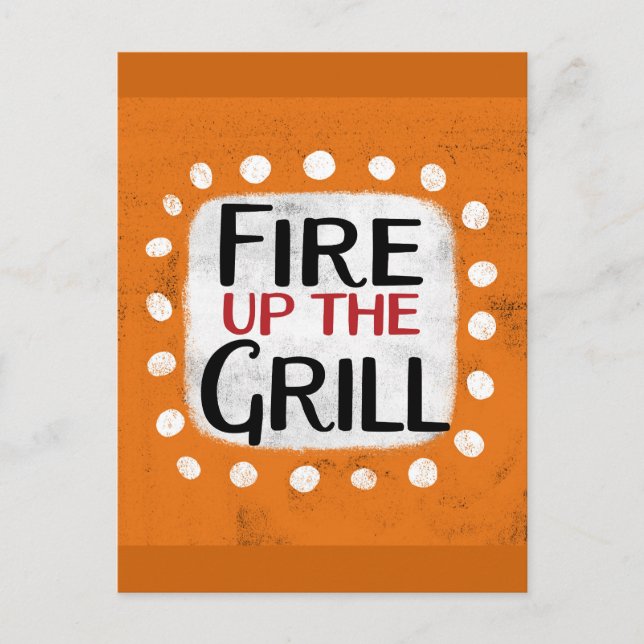 Carte postale : Allumez le grill ! (Devant)
