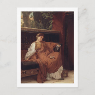 Carte Postale Alma-Tadema Lesbia pleut sur un moineau