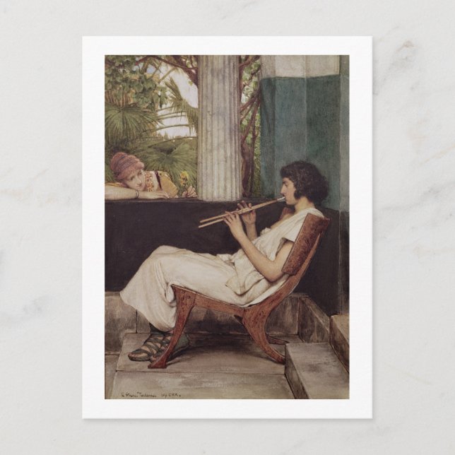 Carte Postale Alma Tadema | Musique Hath Charms (Devant)