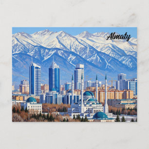 Carte Postale Almaty Kazakhstan Travel