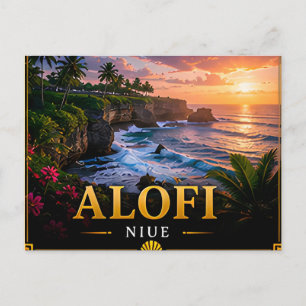 Carte Postale 📍 Alofi Niue Voyage Souvenir Île Visiteurs 🌴