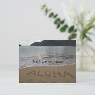 Carte Postale Aloha Beach Kauai Hawaii Océan