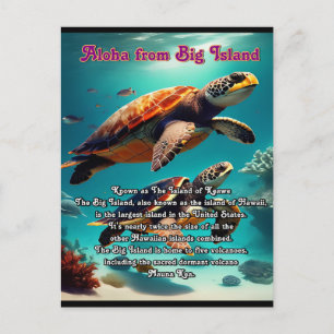 Carte Postale Aloha Big Island Hawaii