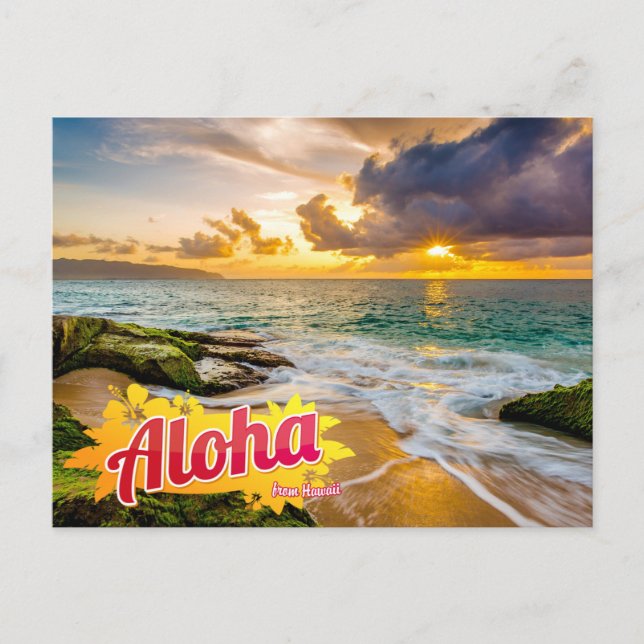 Carte Postale Aloha de Hawaii Postcard (Devant)