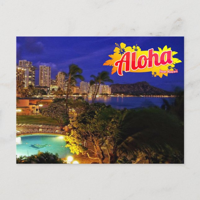 Carte Postale Aloha de Hawaii Postcard (Devant)