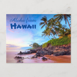 Carte Postale Aloha de Hawaii Postcard