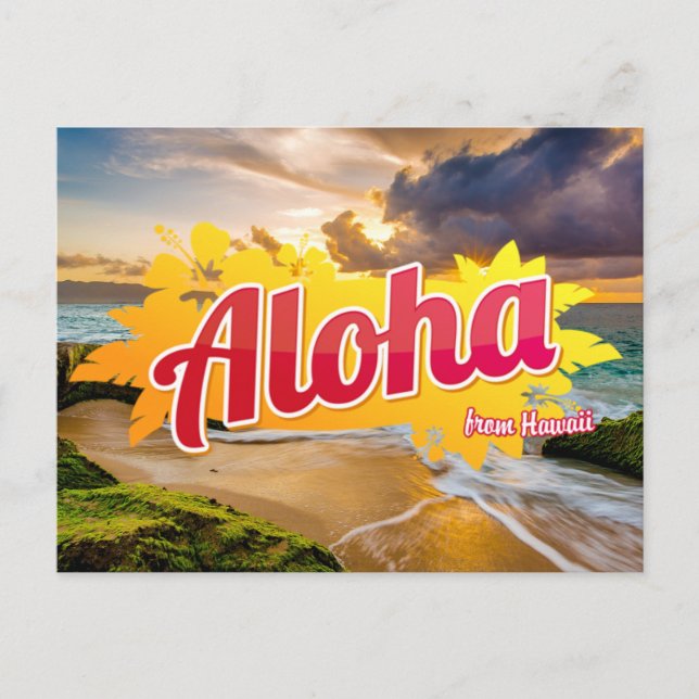 Carte Postale Aloha de Hawaii Postcard (Devant)