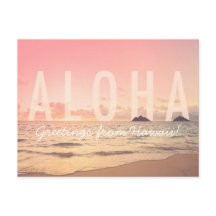 Aloha de Hawaii Postcard