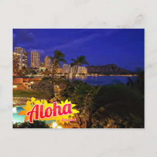 Carte Postale Aloha de Hawaii Postcard