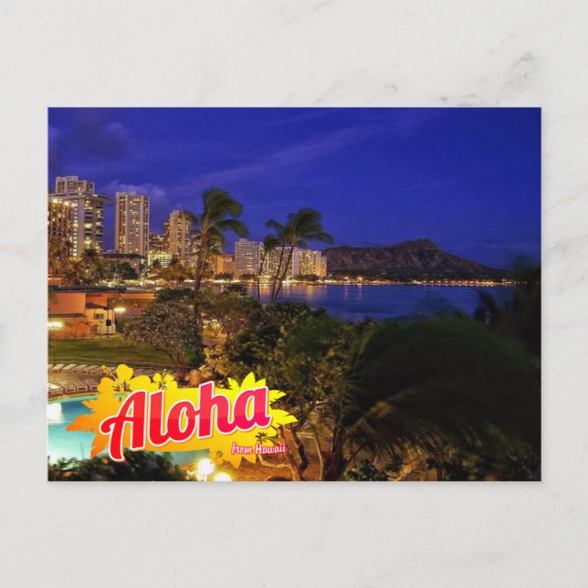 Carte Postale Aloha de Hawaii Postcard (Devant)