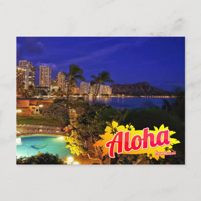 Carte Postale Aloha de Hawaii Postcard (Devant)