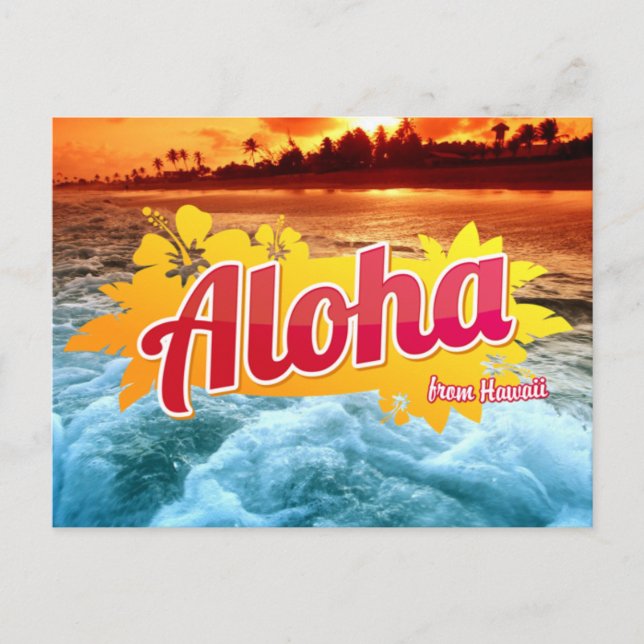 Carte postale Aloha d'Hawaï (Devant)