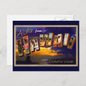 Carte Postale Aloha d'Hawaii (Devant / Derrière)