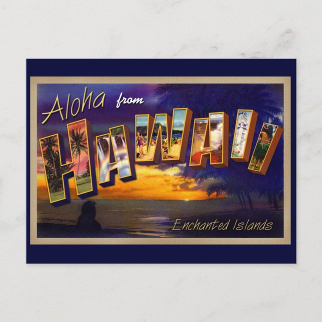 Carte Postale Aloha d'Hawaii (Devant)